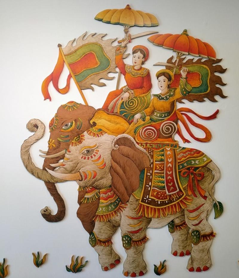 Trưng Vương và Trưng Nhị cai quản đất nước sau khởi nghĩa trong câu chuyện hai bà trưng lớp 3
